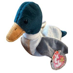 Jake the Mallard Duck Beanie Baby With RARE Tag Errors - MWNT